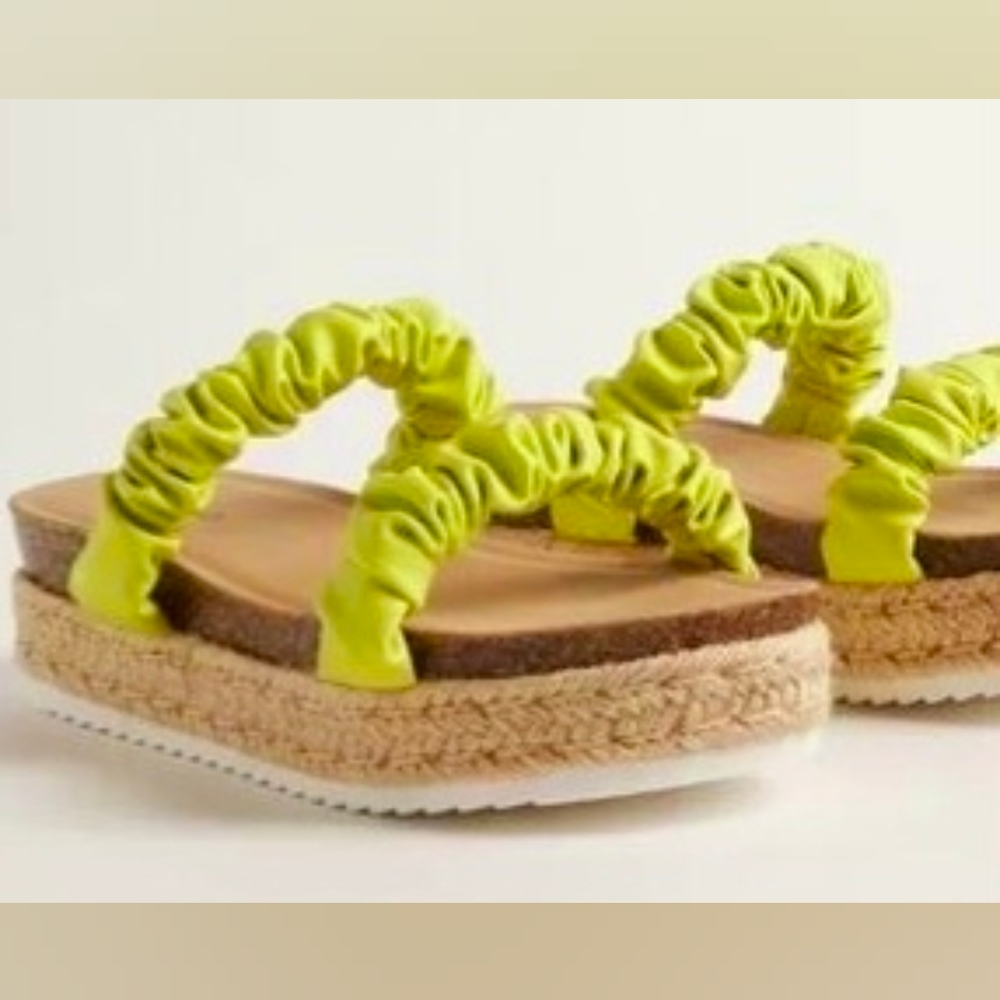 Torrid Neon Green Espadrille Sandals